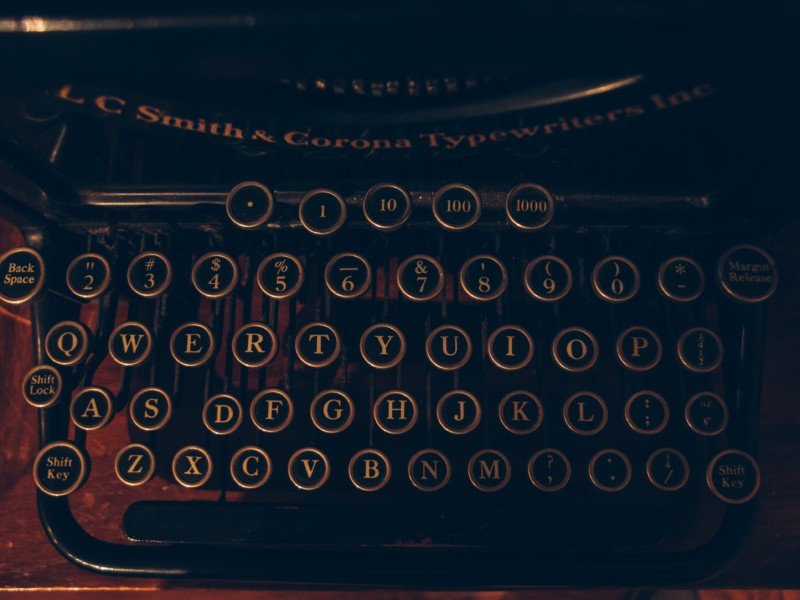 Old Fashioned typewriter